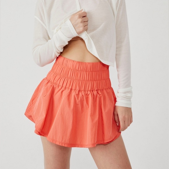 Free People Movement The Way Home Skortsie Coral Size Large - Picture 1 of 14